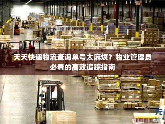 天天快递物流查询单号太麻烦?物业管理员必看的高效追踪指南 天天快递物流查询单号太麻烦?物业管理员必看的高效追踪指南
