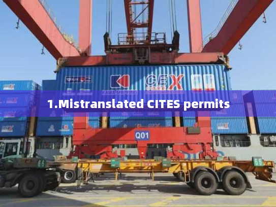 1.Mistranslated CITES permits