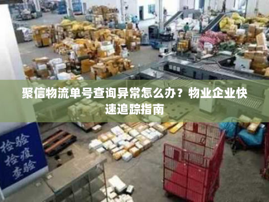 聚信物流单号查询异常怎么办？物业企业快速追踪指南