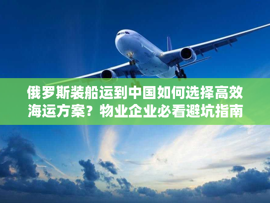俄罗斯装船运到中国如何选择高效海运方案？物业企业必看避坑指南