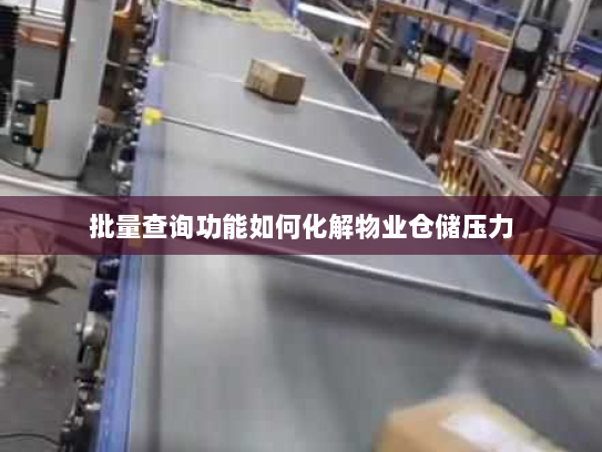 批量查询功能如何化解物业仓储压力 批量查询功能如何化解物业仓储压力