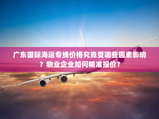 广东国际海运专线价格究竟受哪些因素影响?物业企业如何精准报价? 广东国际海运专线价格究竟受哪些因素影响?物业企业如何精准报价?