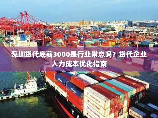 深圳货代底薪3000是行业常态吗?货代企业人力成本优化指南 深圳货代底薪3000是行业常态吗?货代企业人力成本优化指南