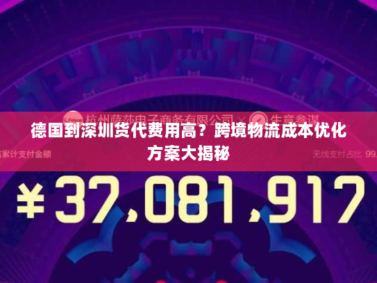德国到深圳货代费用高?跨境物流成本优化方案大揭秘 德国到深圳货代费用高?跨境物流成本优化方案大揭秘