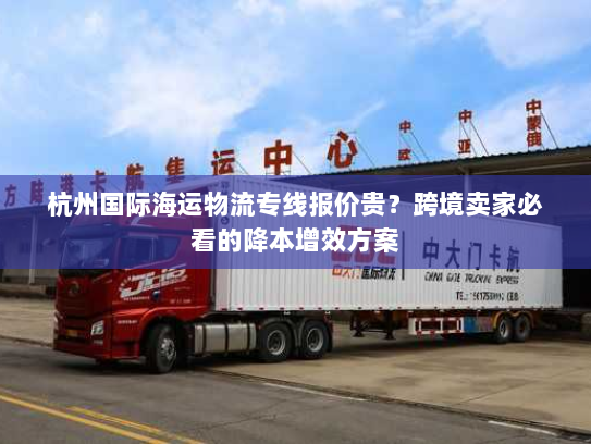 杭州国际海运物流专线报价贵？跨境卖家必看的降本增效方案