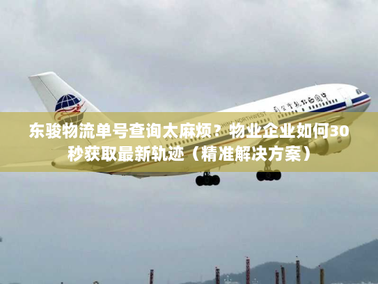 东骏物流单号查询太麻烦？物业企业如何30秒获取最新轨迹（精准解决方案）
