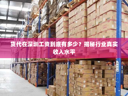 货代在深圳工资到底有多少？揭秘行业真实收入水平