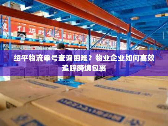 绍平物流单号查询困难？物业企业如何高效追踪跨境包裹