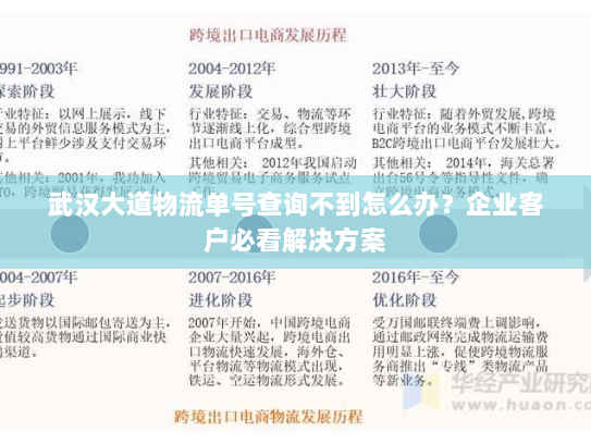 武汉大道物流单号查询不到怎么办?企业客户必看解决方案 武汉大道物流单号查询不到怎么办?企业客户必看解决方案