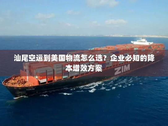 汕尾空运到美国物流怎么选?企业必知的降本增效方案 汕尾空运到美国物流怎么选?企业必知的降本增效方案