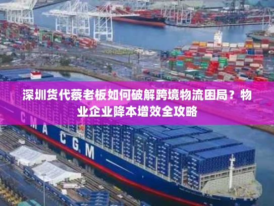 深圳货代蔡老板如何破解跨境物流困局?物业企业降本增效全攻略 深圳货代蔡老板如何破解跨境物流困局?物业企业降本增效全攻略