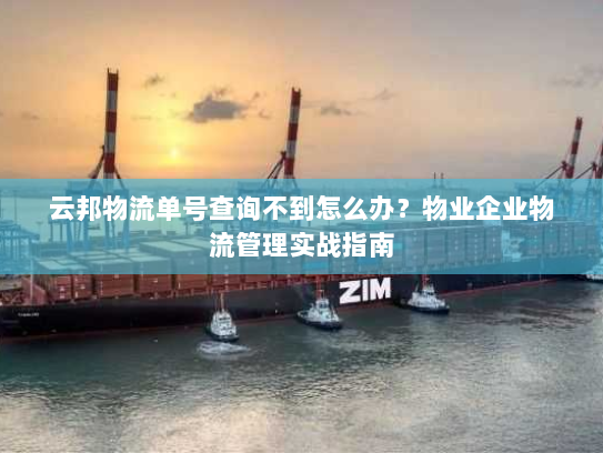 云邦物流单号查询不到怎么办?物业企业物流管理实战指南 云邦物流单号查询不到怎么办?物业企业物流管理实战指南