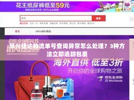 顺兴捷达物流单号查询异常怎么处理？3种方法立即追踪包裹