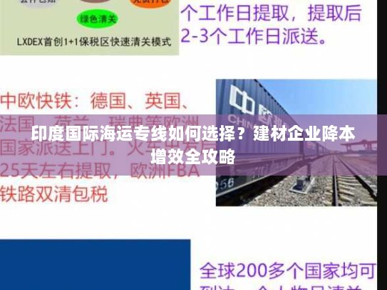 印度国际海运专线如何选择？建材企业降本增效全攻略
