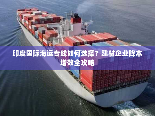 印度国际海运专线如何选择？建材企业降本增效全攻略