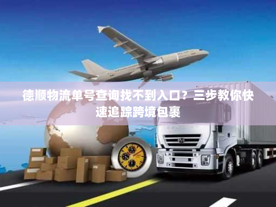 德顺物流单号查询找不到入口？三步教你快速追踪跨境包裹