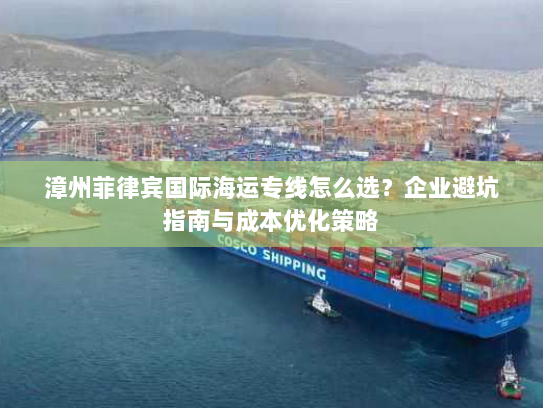 漳州菲律宾国际海运专线怎么选？企业避坑指南与成本优化策略