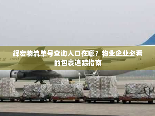 辉宏物流单号查询入口在哪？物业企业必看的包裹追踪指南