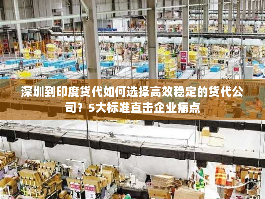 深圳到印度货代如何选择高效稳定的货代公司?5大标准直击企业痛点 深圳到印度货代如何选择高效稳定的货代公司?5大标准直击企业痛点