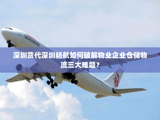 深圳货代深圳畅航如何破解物业企业仓储物流三大难题? 深圳货代深圳畅航如何破解物业企业仓储物流三大难题?