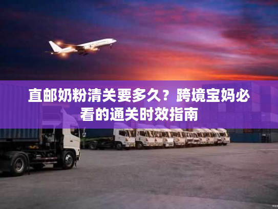 直邮奶粉清关要多久？跨境宝妈必看的通关时效指南
