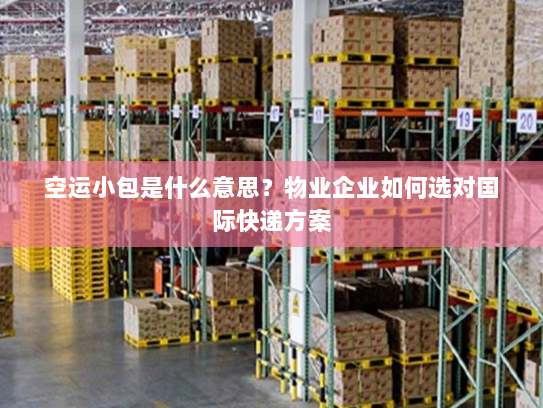 空运小包是什么意思？物业企业如何选对国际快递方案