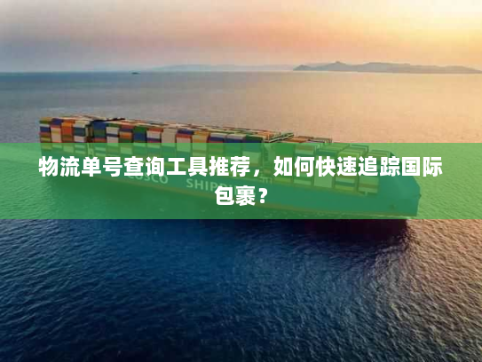 物流单号查询工具推荐,如何快速追踪国际包裹? 物流单号查询工具推荐,如何快速追踪国际包裹?