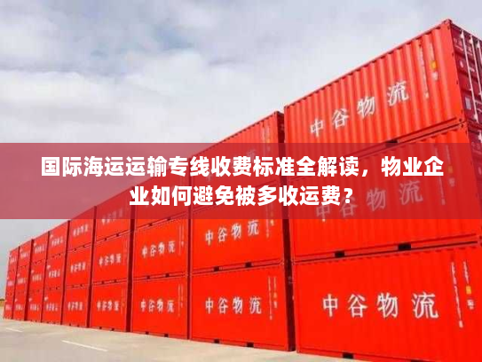 国际海运运输专线收费标准全解读，物业企业如何避免被多收运费？
