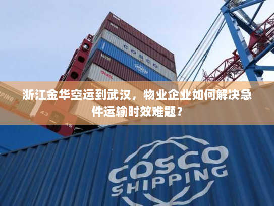 浙江金华空运到武汉，物业企业如何解决急件运输时效难题？