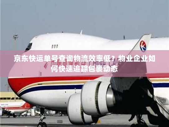 京东快运单号查询物流效率低？物业企业如何快速追踪包裹动态