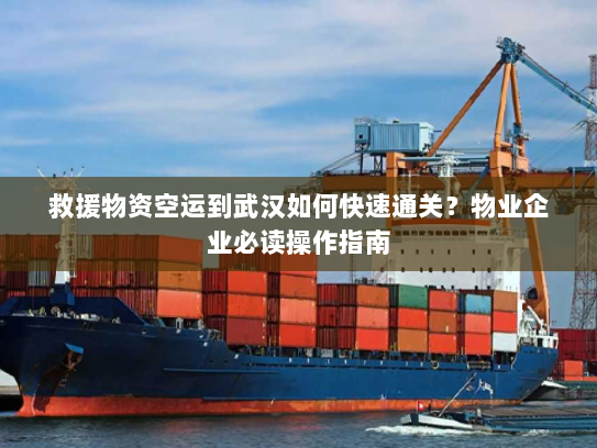 救援物资空运到武汉如何快速通关?物业企业必读操作指南 救援物资空运到武汉如何快速通关?物业企业必读操作指南