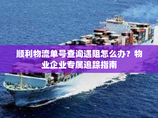 顺利物流单号查询遇阻怎么办？物业企业专属追踪指南