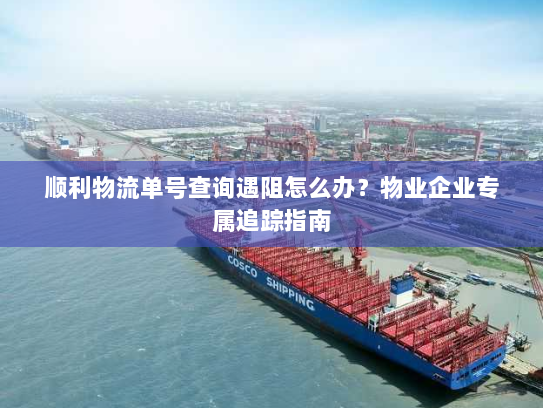 顺利物流单号查询遇阻怎么办?物业企业专属追踪指南 顺利物流单号查询遇阻怎么办?物业企业专属追踪指南