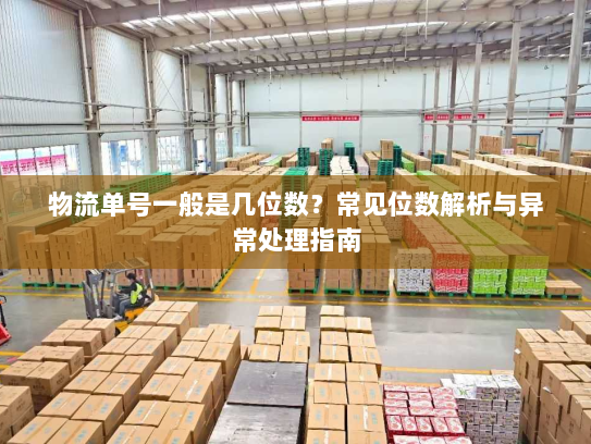 物流单号一般是几位数?常见位数解析与异常处理指南 物流单号一般是几位数?常见位数解析与异常处理指南