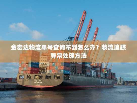 金宏达物流单号查询不到怎么办?物流追踪异常处理方法 金宏达物流单号查询不到怎么办?物流追踪异常处理方法