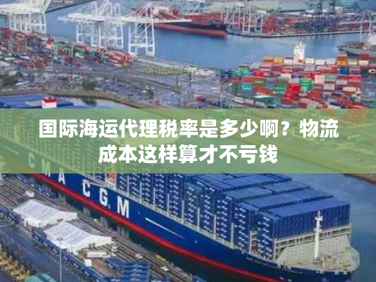 国际海运代理税率是多少啊？物流成本这样算才不亏钱