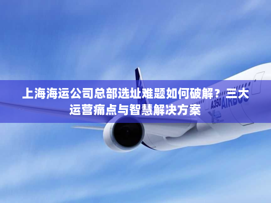 上海海运公司总部选址难题如何破解?三大运营痛点与智慧解决方案 上海海运公司总部选址难题如何破解?三大运营痛点与智慧解决方案