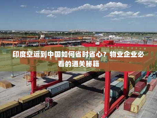 印度空运到中国如何省时省心?物业企业必看的通关秘籍 印度空运到中国如何省时省心?物业企业必看的通关秘籍