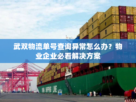 武双物流单号查询异常怎么办？物业企业必看解决方案