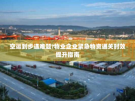 空运到步遇难题?物业企业紧急物资通关时效提升指南