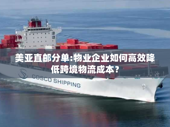 美亚直邮分单:物业企业如何高效降低跨境物流成本？