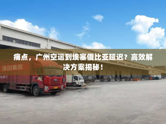痛点，广州空运到埃塞俄比亚延迟？高效解决方案揭秘！