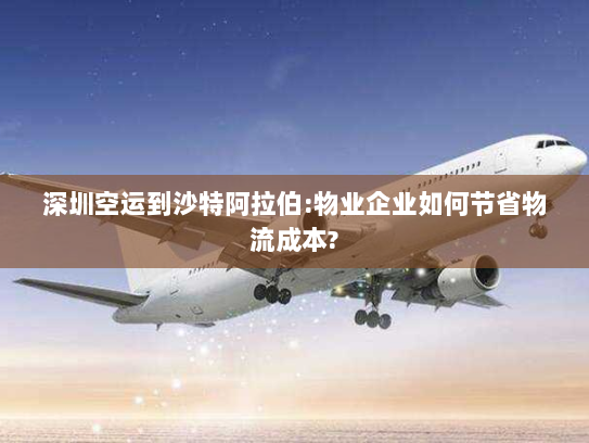 深圳空运到沙特阿拉伯:物业企业如何节省物流成本? 深圳空运到沙特阿拉伯:物业企业如何节省物流成本?