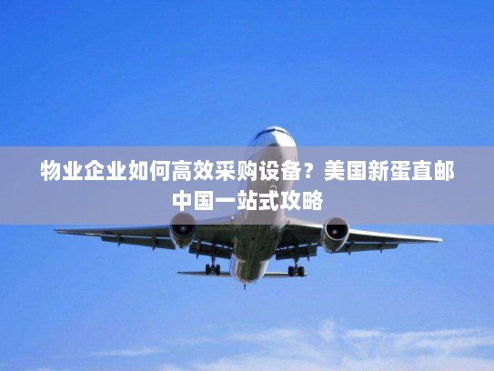 物业企业如何高效采购设备？美国新蛋直邮中国一站式攻略