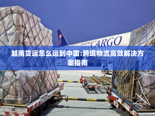 越南货运怎么运到中国:跨境物流高效解决方案指南 越南货运怎么运到中国:跨境物流高效解决方案指南