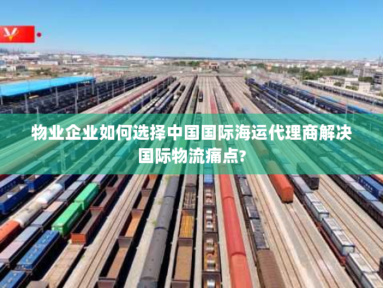 物业企业如何选择中国国际海运代理商解决国际物流痛点?