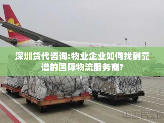 深圳货代咨询:物业企业如何找到靠谱的国际物流服务商?