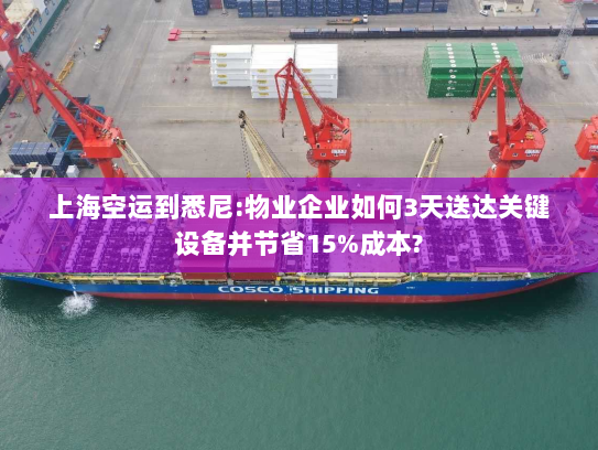 上海空运到悉尼:物业企业如何3天送达关键设备并节省15%成本? 上海空运到悉尼:物业企业如何3天送达关键设备并节省15%成本?
