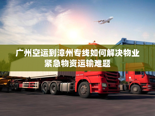广州空运到漳州专线如何解决物业紧急物资运输难题