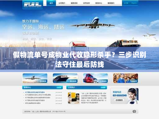 假物流单号成物业代收隐形杀手？三步识别法守住最后防线